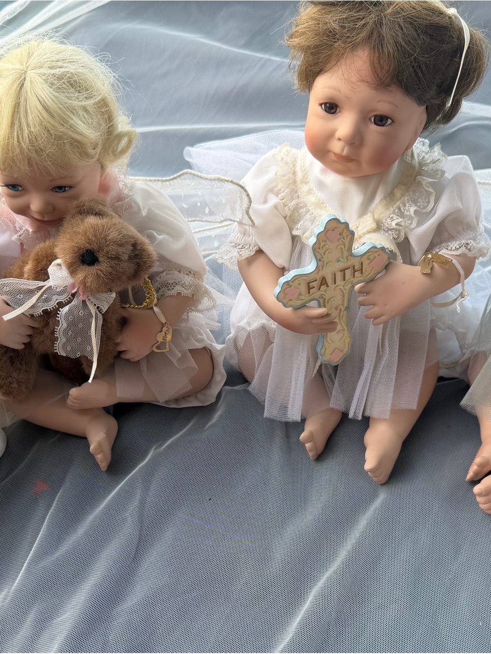 Vtg. Ashton Drake Porcelain Wisdom Angel Doll wisdom. Faith. Happiness  & love